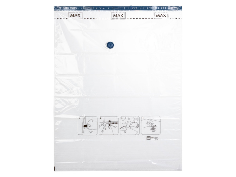 Een vacuümverpakkingstas van Livarno met maximale vullijn