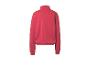 Rood dames sweatshirt met hoge kraag, achterkant