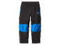 Kinderbroek, sportief design, blauw en zwart.