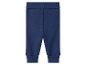 Baby geribbelde broek in donkerblauw.