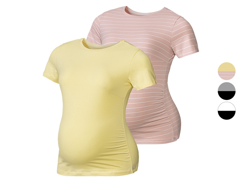 Ga naar volledige schermweergave: esmara® 2 dames zwangerschapsshirts - afbeelding 1