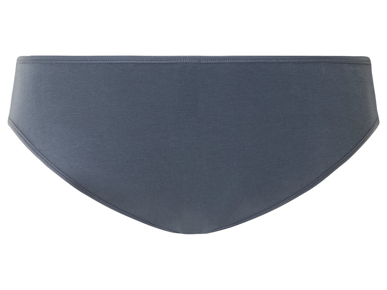 Een donkerblauwe katoenen slip.