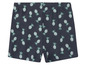 Donkerblauwe korte broek met ananasprint.