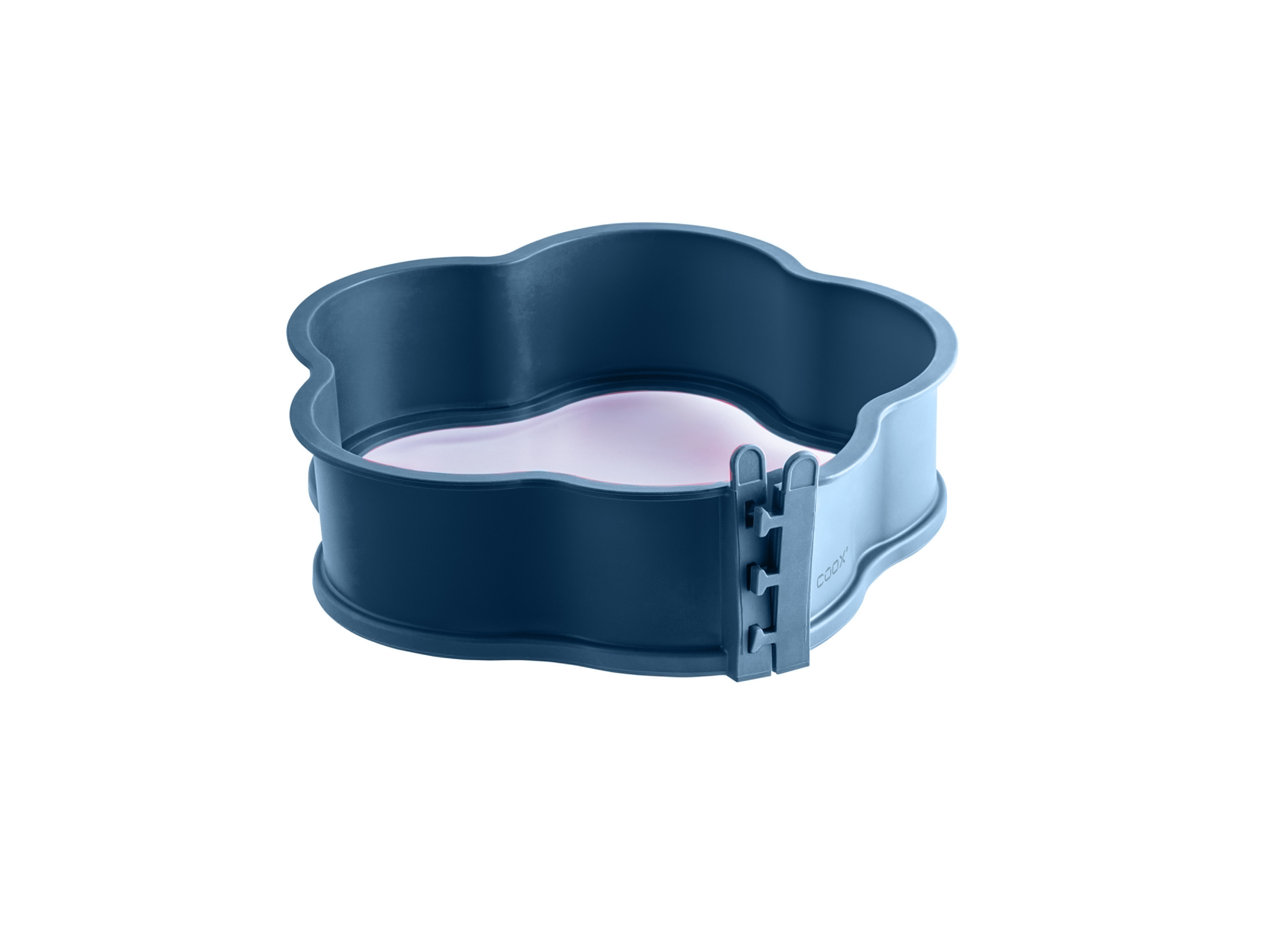 COOX Siliconen springvorm Bloem (blauwgrijs)