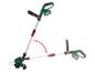 Parkside accugrastrimmer met verstelbare steel en accu.