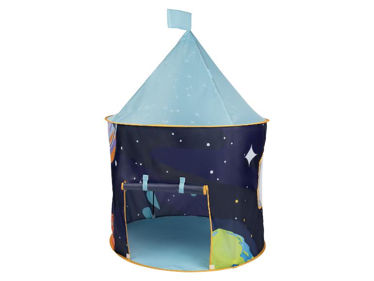 Kinderspeeltent met ruimte- en raketthema