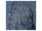 Denim overhemd met zak en knopen.