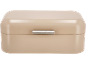 Beige broodtrommel met zilveren handvat