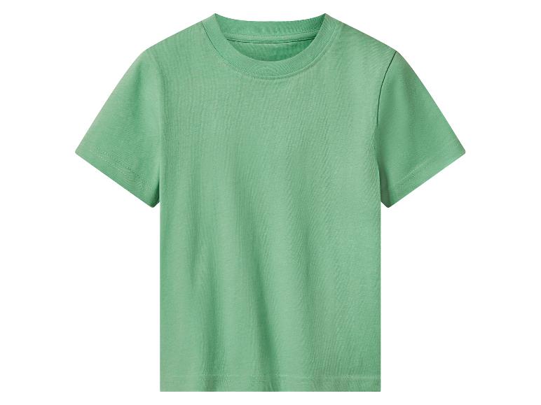 Effen lichtgroen T-shirt met korte mouwen
