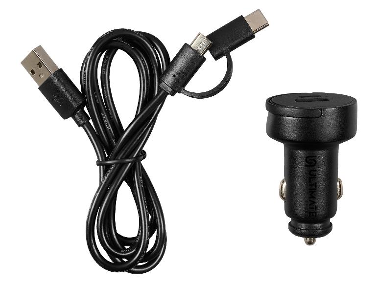 USB-kabel met Ultimate autolader.