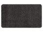 Een donkergrijze badmat met een zachte textuur.