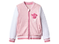 Roze Paw Patrol bomberjack met witte mouwen.