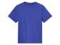 Kort mouw blauw t-shirt.