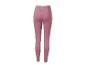 Roze high-waist sportlegging met V-vormige naad aan de achterkant.