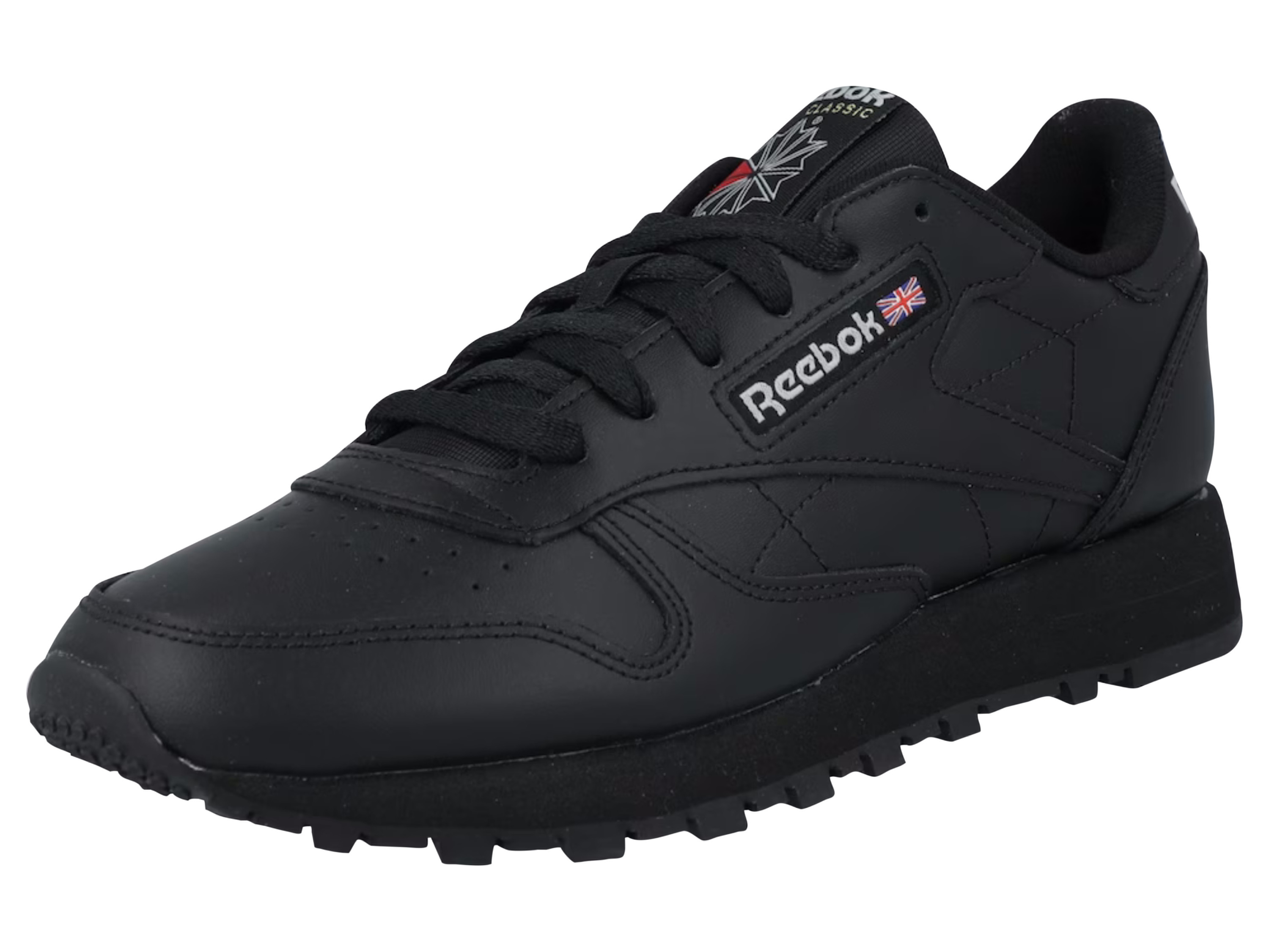 REEBOK Classic sneakers - leer - unisex (Zwart, 38,5) afbeelding
