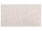 Lichtbeige badmat met een geometrisch doolhofpatroon