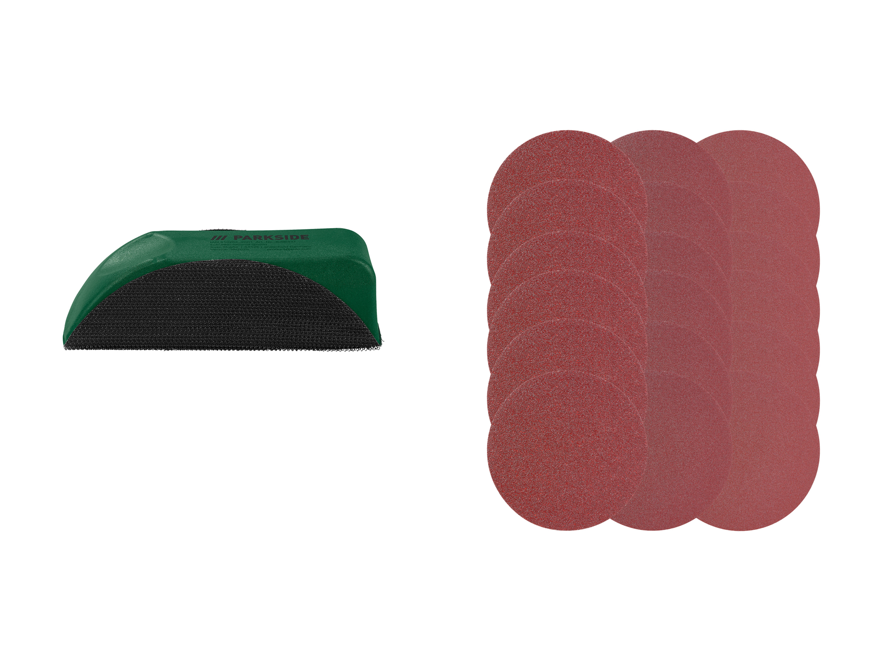 PARKSIDE Handschuurset (Vierkant)