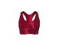 Rode dames sportbeha met racerback ontwerp