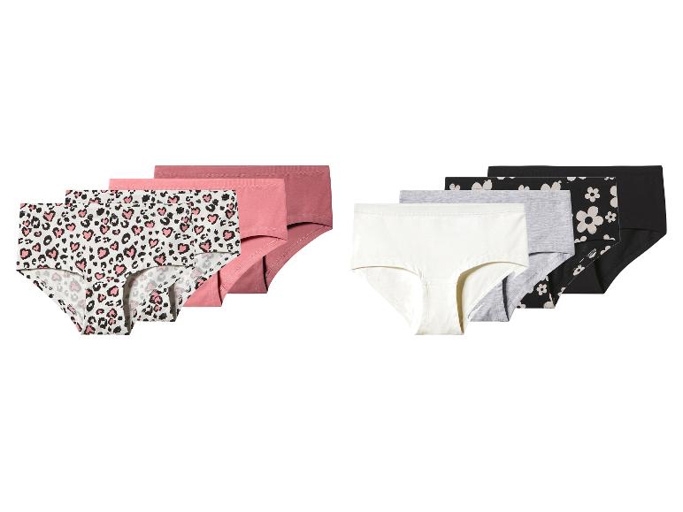 Onderbroeken met luipaardprint, effen roze en zwart met bloemenprint