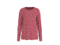 Roze damesshirt met lange mouwen en witte stippen