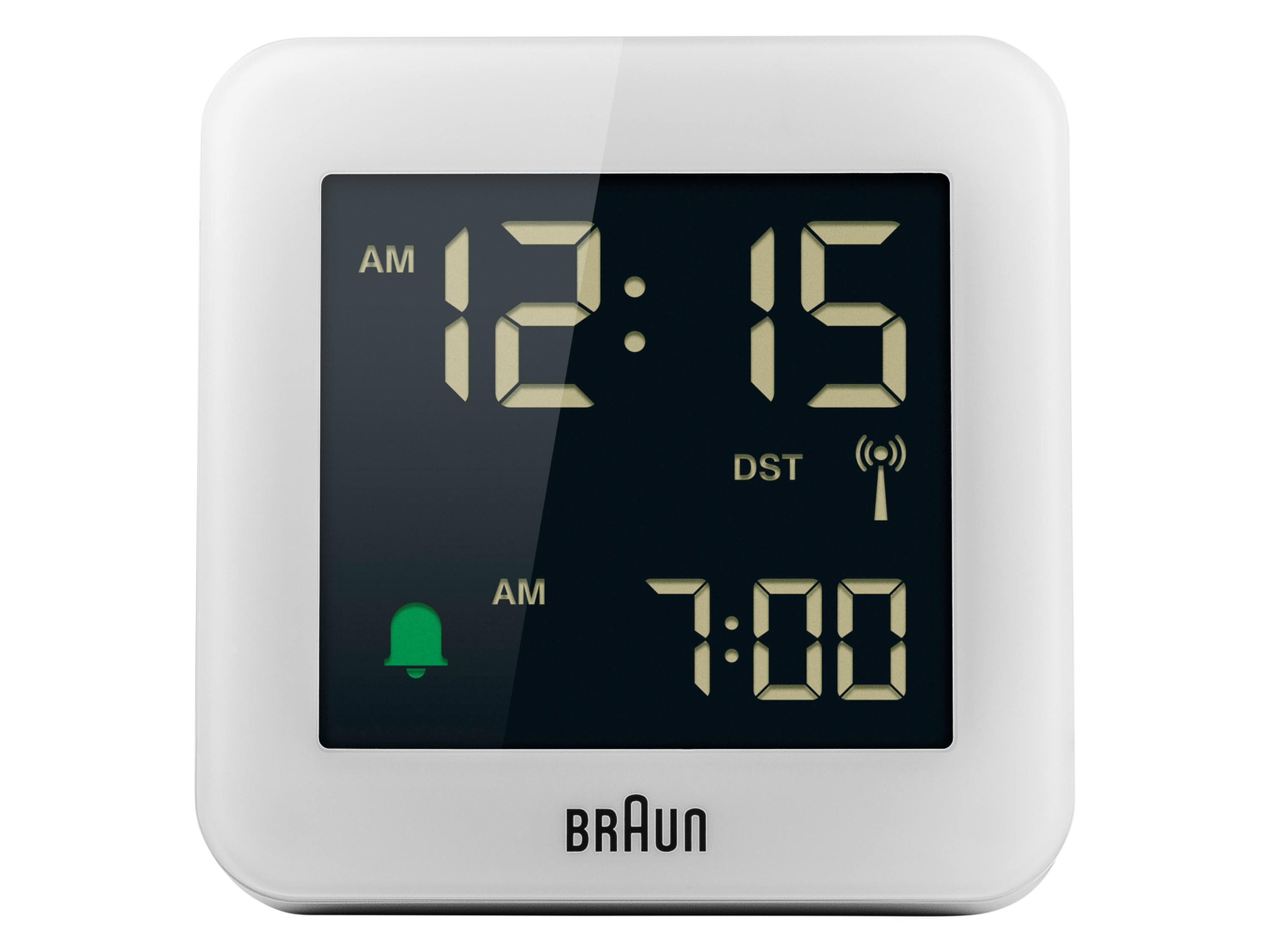 BRAUN Digitale wekker BC09B-DCF - radiogestuurd (Wit) afbeelding