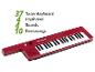 Rood 37-toetsen keyboard met 4 ritmes, 4 geluiden en 10 demosongs.