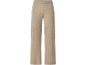 Beige gebreide broek met wijde pijpen