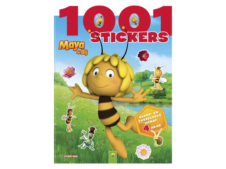 Puzzel- en stickerboek voor kinderen (1001 stickers Maya de Bij)