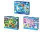 Drie waterparelsets met zee-, dinosaurus- en eenhoornthema's.
