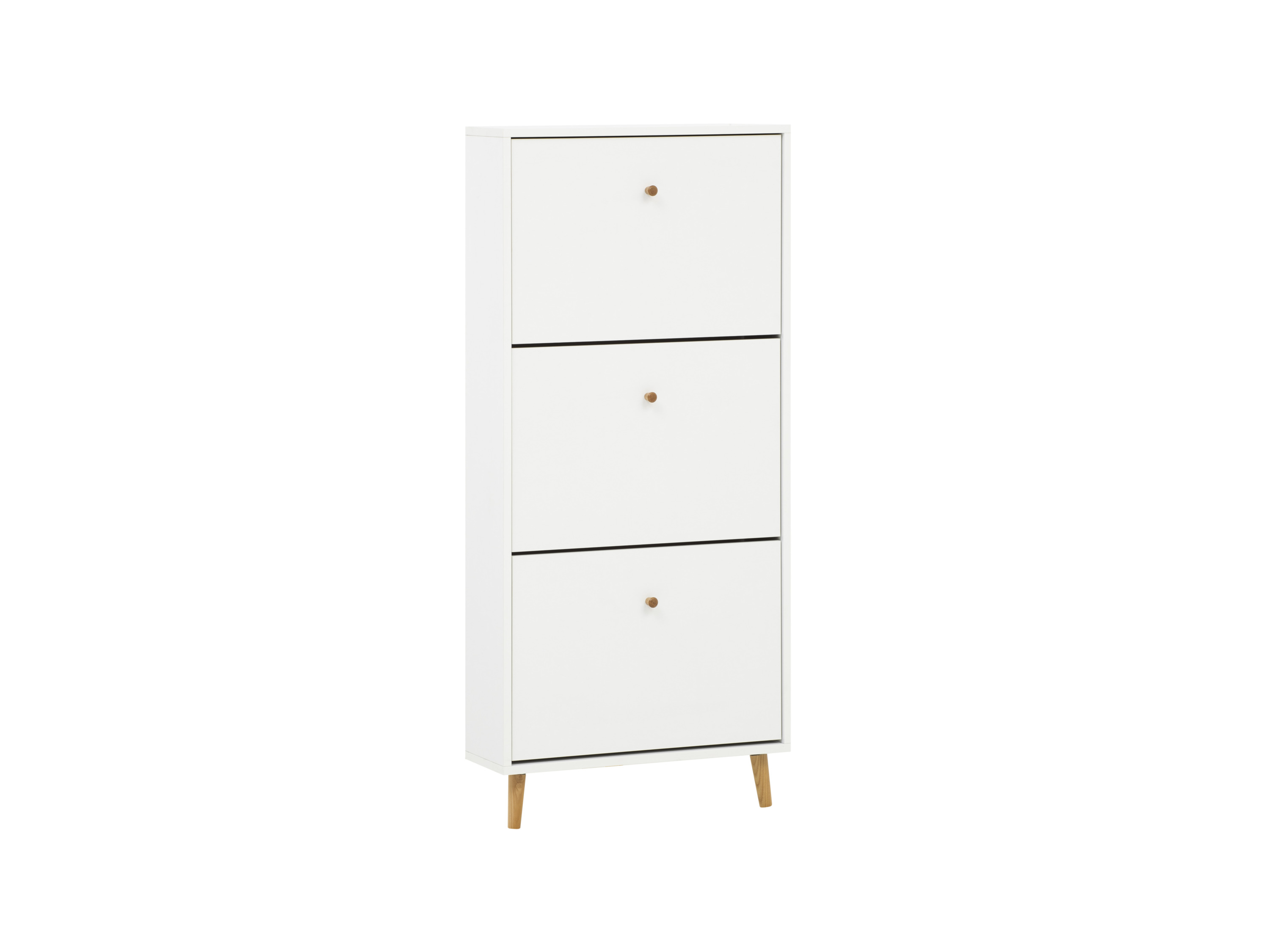 Schildmeyer Schoenenkast Bjarne (3 vakken, mat wit)