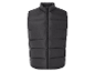 Zwarte puffer vest.