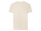 Eenvoudig beige T-shirt met korte mouwen, achterkant