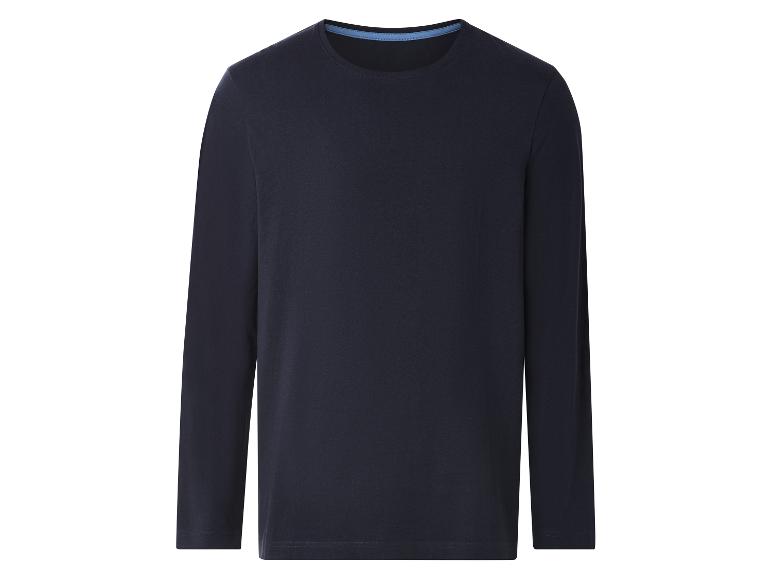 Donkerblauw T-shirt met lange mouwen