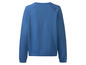 Een blauwe sweatshirt met lange mouwen.