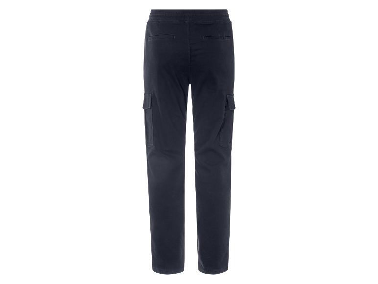 Donkerblauwe cargbroeken voor heren.