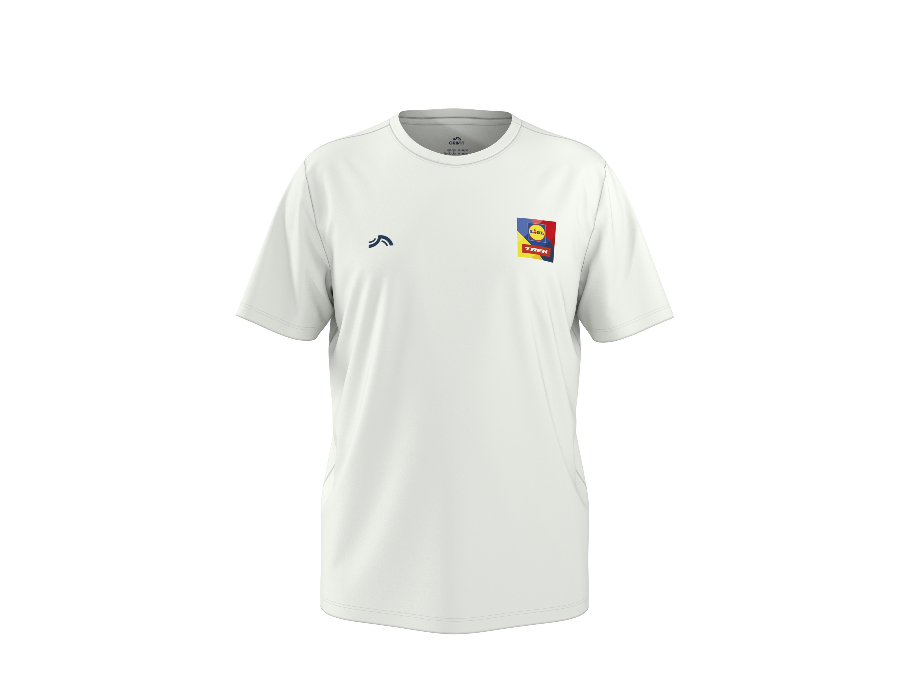 CRIVIT Heren sportshirt Lidl-Trek 2026 (Wit, L)