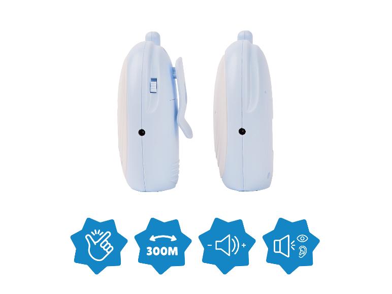 Twee babyfoons met een bereik van 300 m.