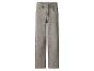 Grijze, wijdvallende jeans met hoge taille en rechte pijpen.