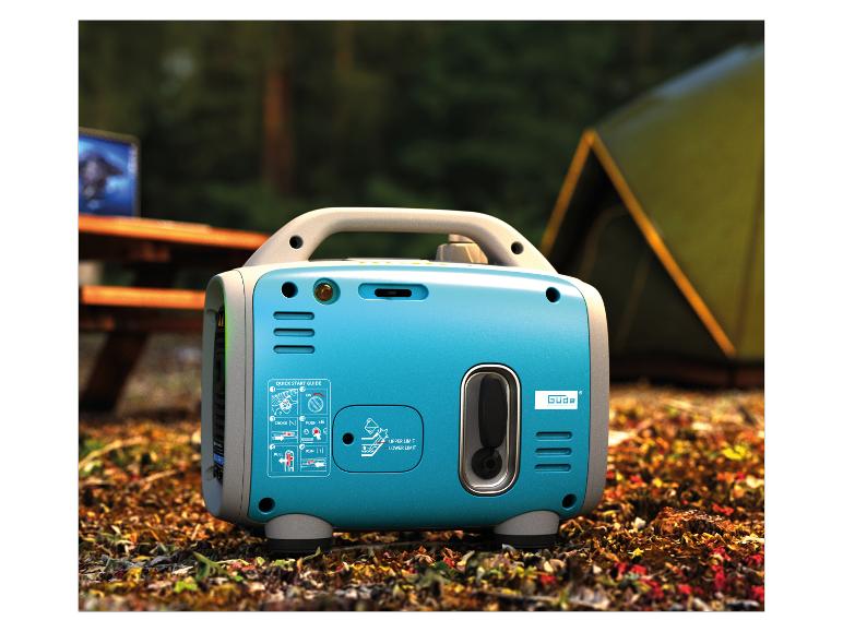 Draagbare Güde generator buiten.