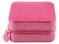 Roze juwelendoosje met rits.