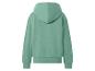 Dames hoodie in mintgroen, achterkant.