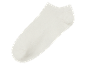 Korte witte katoenen sok.