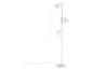 Witte vloerlamp met drie verstelbare spots