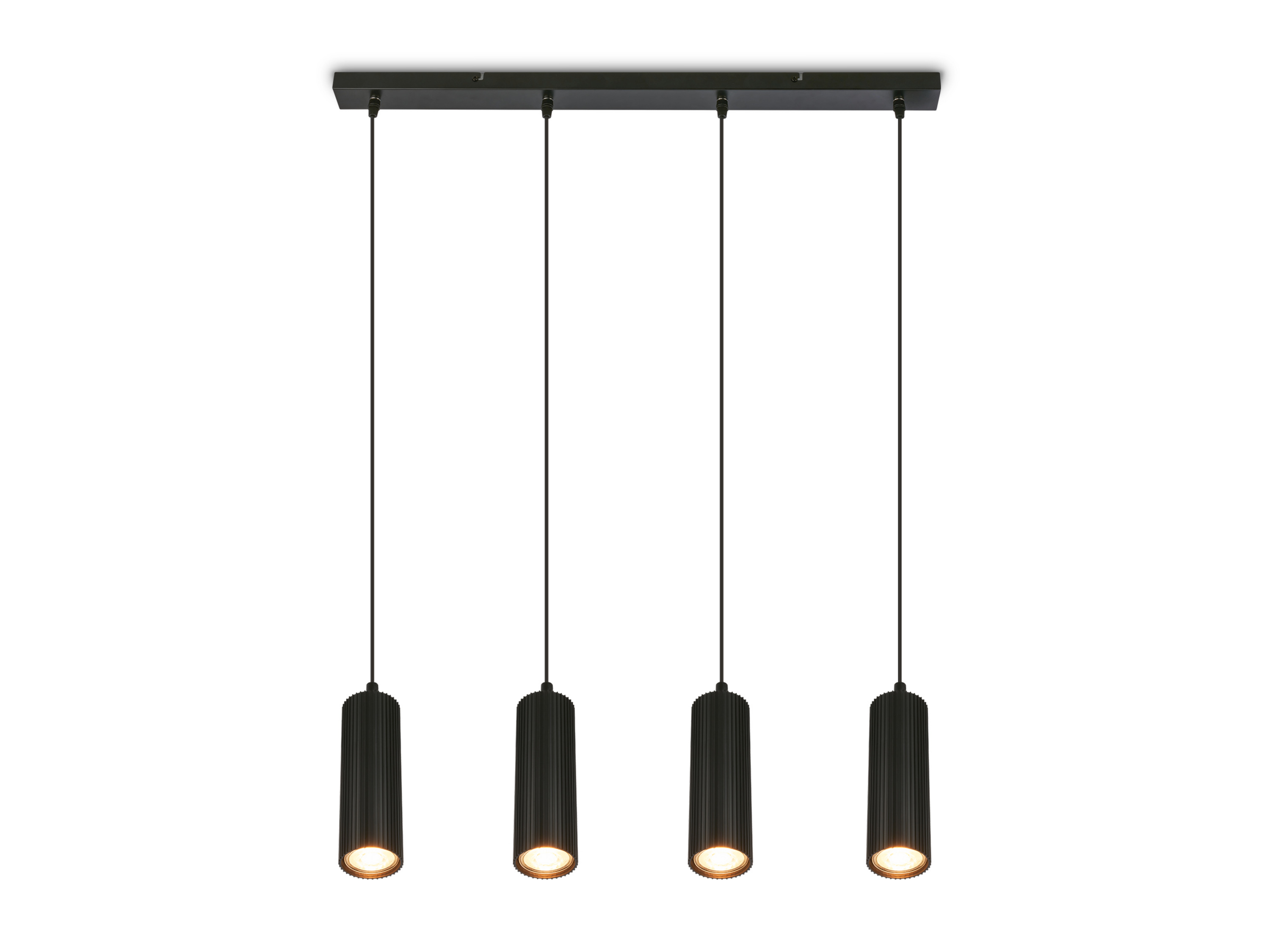 BRILONER LED-hanglamp (Balk met 4 delen, Zwart)