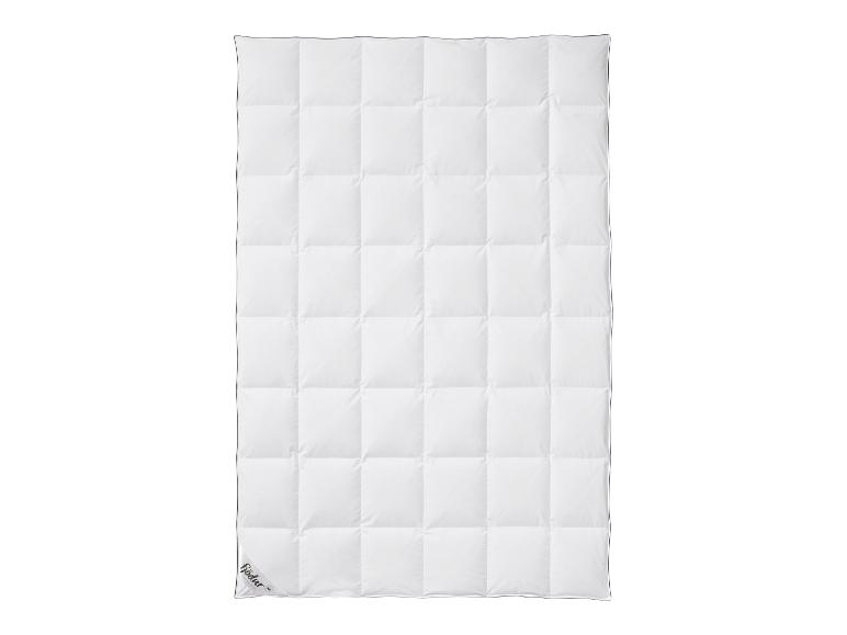 Wit Fjödur dekbed met vakkenpatroon