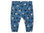 Blauwe baby legging met een patroon van Mickey Mouse hoofden