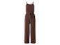 Bruine jumpsuit met spaghettibandjes en strikceintuur