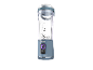 Draagbare blender met maatverdeling en start/stop- en aan/uit-knoppen.
