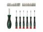 PARKSIDE schroevendraaierset met bits en precisieschroevendraaiers.