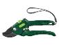 Groene snoeischaar met een zwarte draaglus van Parkside.
